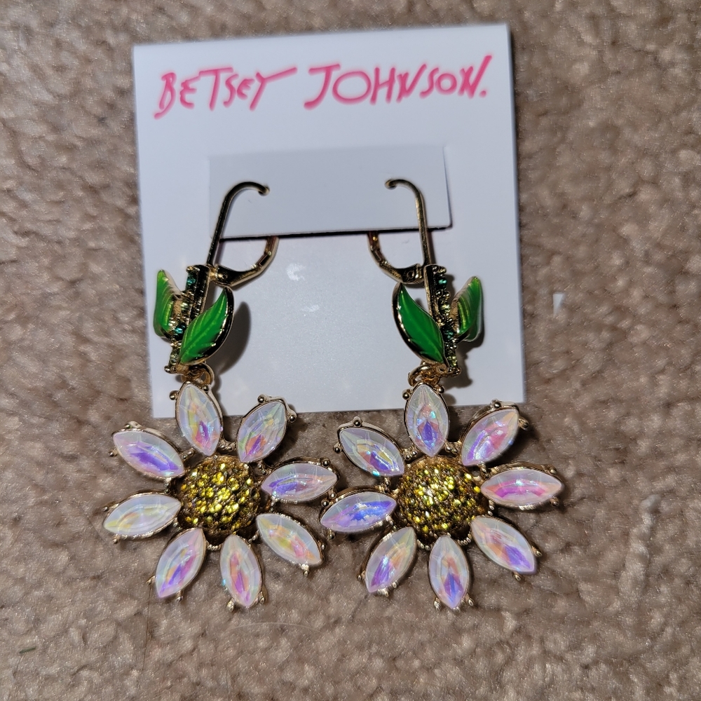 Betsey Johnson Daisy Earrings